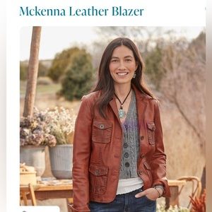 Sundance McKenna Leather Blazer NWT